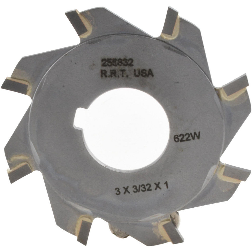 Rock River Tool Inc. 255832 Slitting & Slotting Saw 3" Dia, 3/32" Thick, 1" Arbor Hole, 8 Teeth, Carbide Tipped