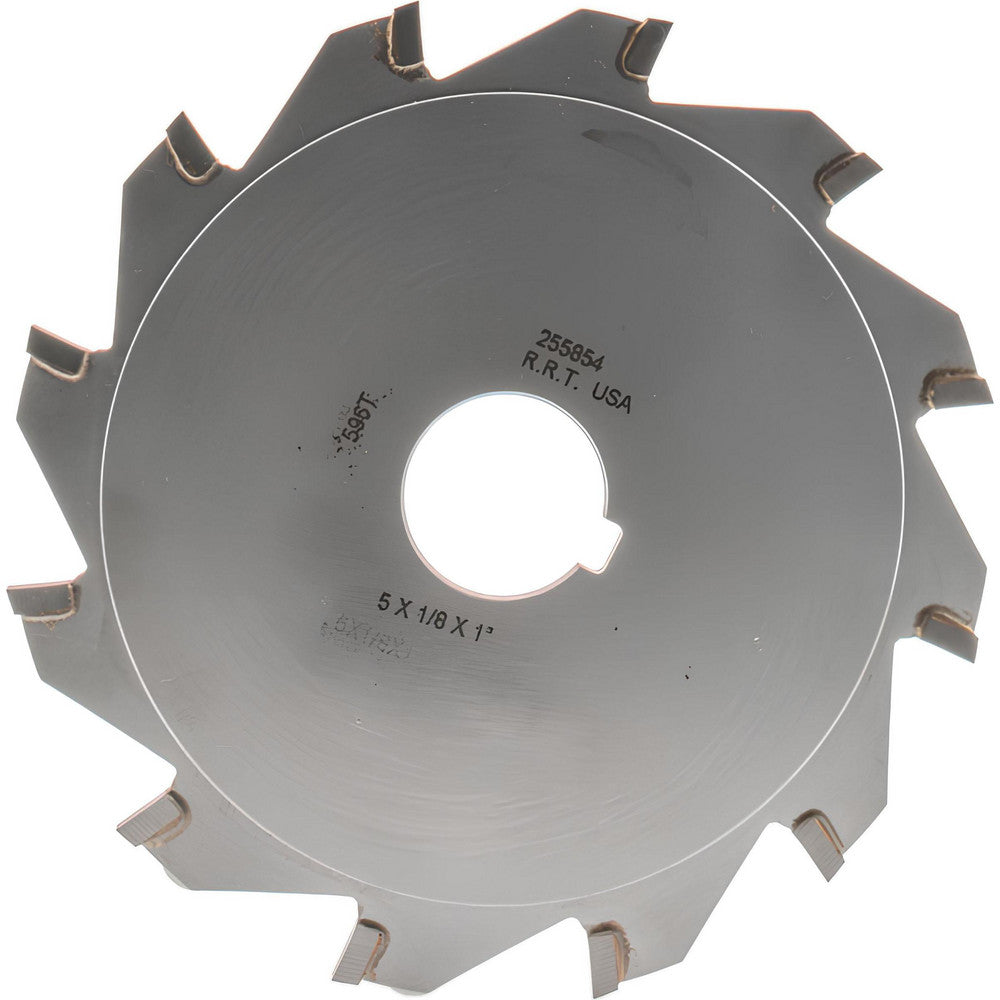 Rock River Tool Inc. 255854 Slitting & Slotting Saw 5" Dia, 1/8" Thick, 1" Arbor Hole, 12 Teeth, Carbide Tipped