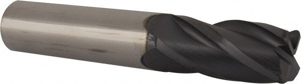 Kyocera SGS Precision Tools 40039 Corner Radius End Mill 16 mm Dia, 32 mm LOC, 2 mm Radius, 4 Flutes, Solid Carbide