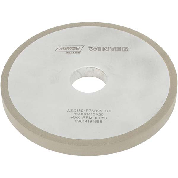 Norton 69014191698 Surface Grinding Wheel 6" Dia, 1/2" Thick, 1-1/4" Hole, 150 Grit