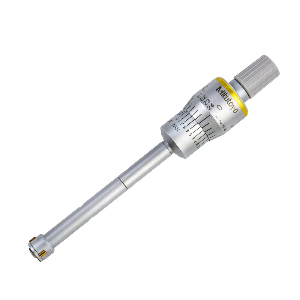 Mitutoyo 368-262 Mechanical Inside Micrometers Minimum Measurement (Decimal Inch) 0.3500 Maximum Measurement (Decimal Inch) 0.4250 Rod Type Solid Thimble Type Ratchet Stop Lock Nut Type Ring Calibrated No