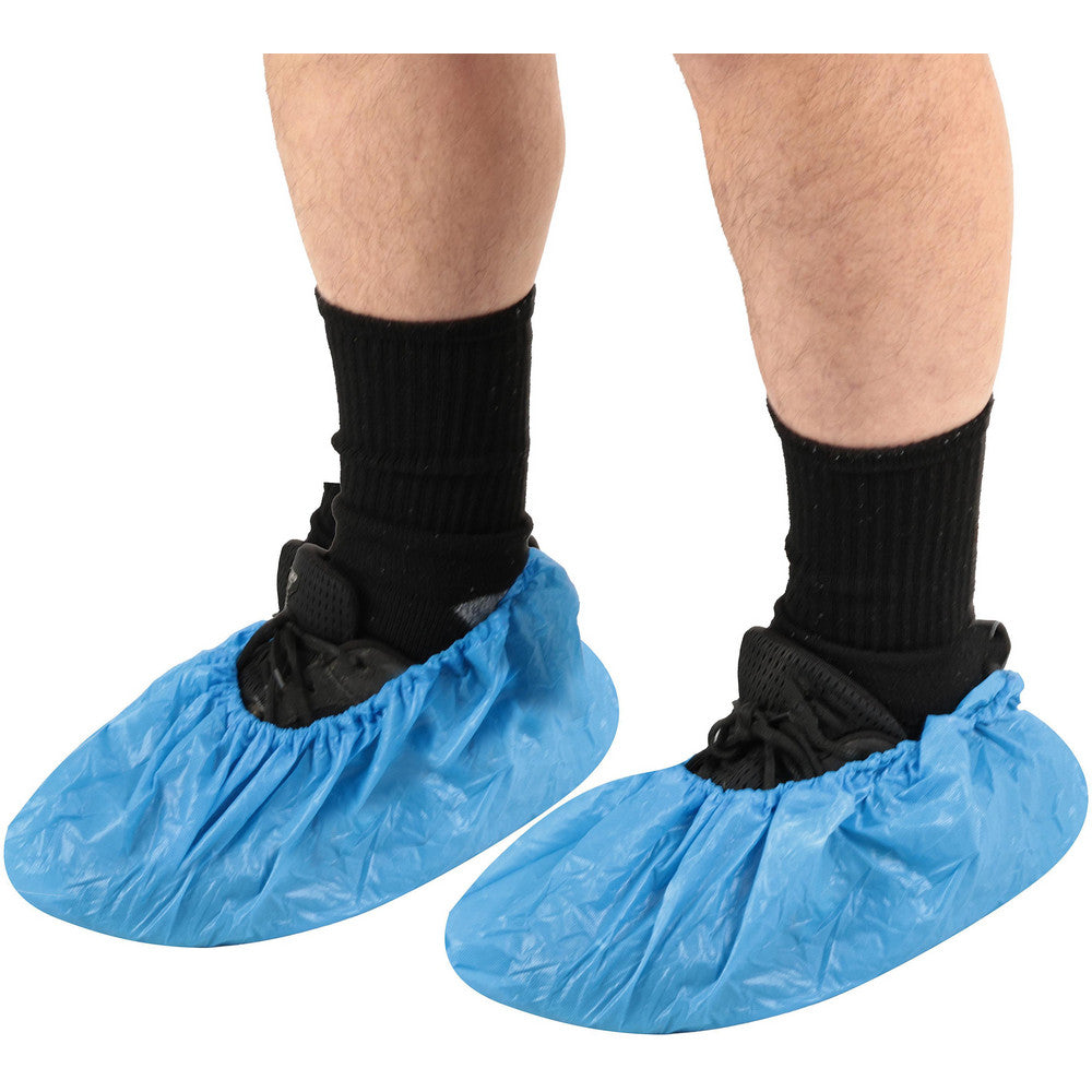 PRO-SAFE KM-SC-CPE-LRG-BLUE Shoe Cover Blue, Large, Chemical and Water resistant, Pack