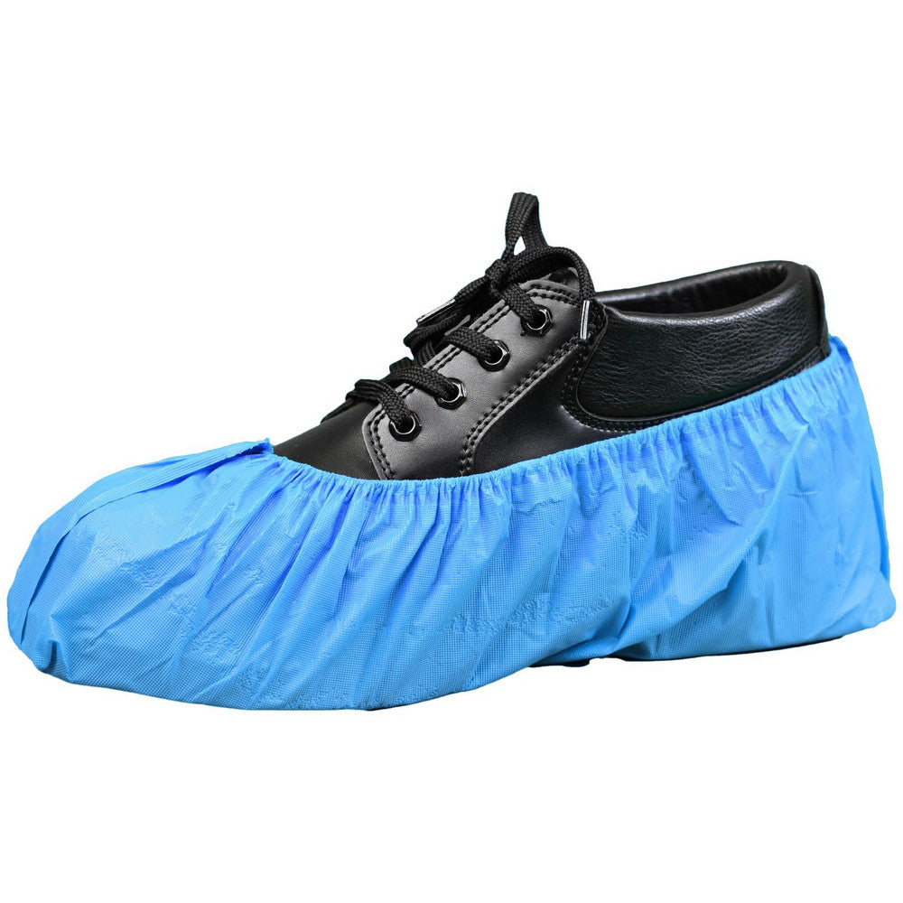 PRO-SAFE KM-SC-CPE-XL-BLUE Shoe Cover Size X-Large, Water Resistant, Polyethylene, Blue