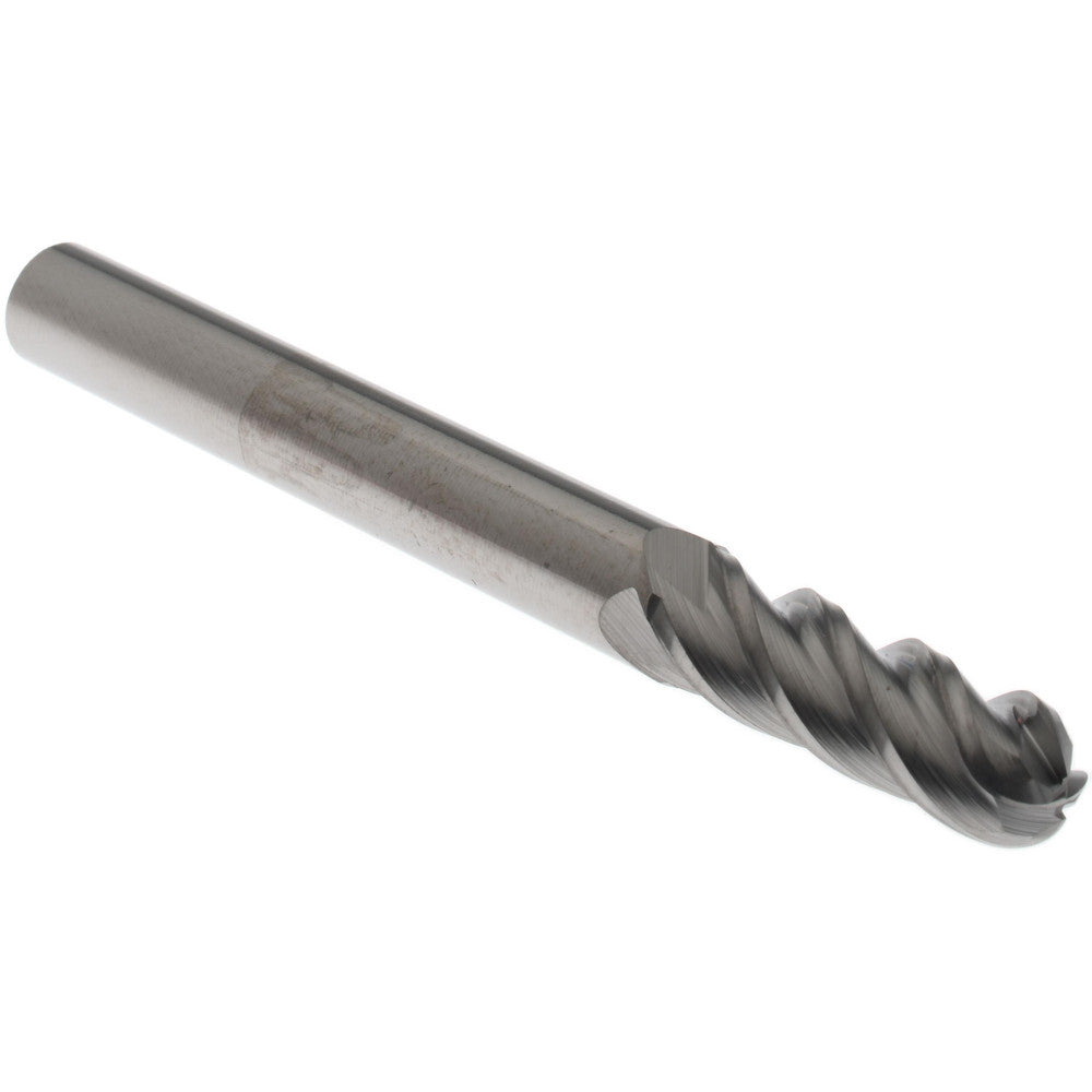 Accupro 73901837 Ball End Mill 0.25" Dia, 0.75" LOC, 4 Flute, Solid Carbide