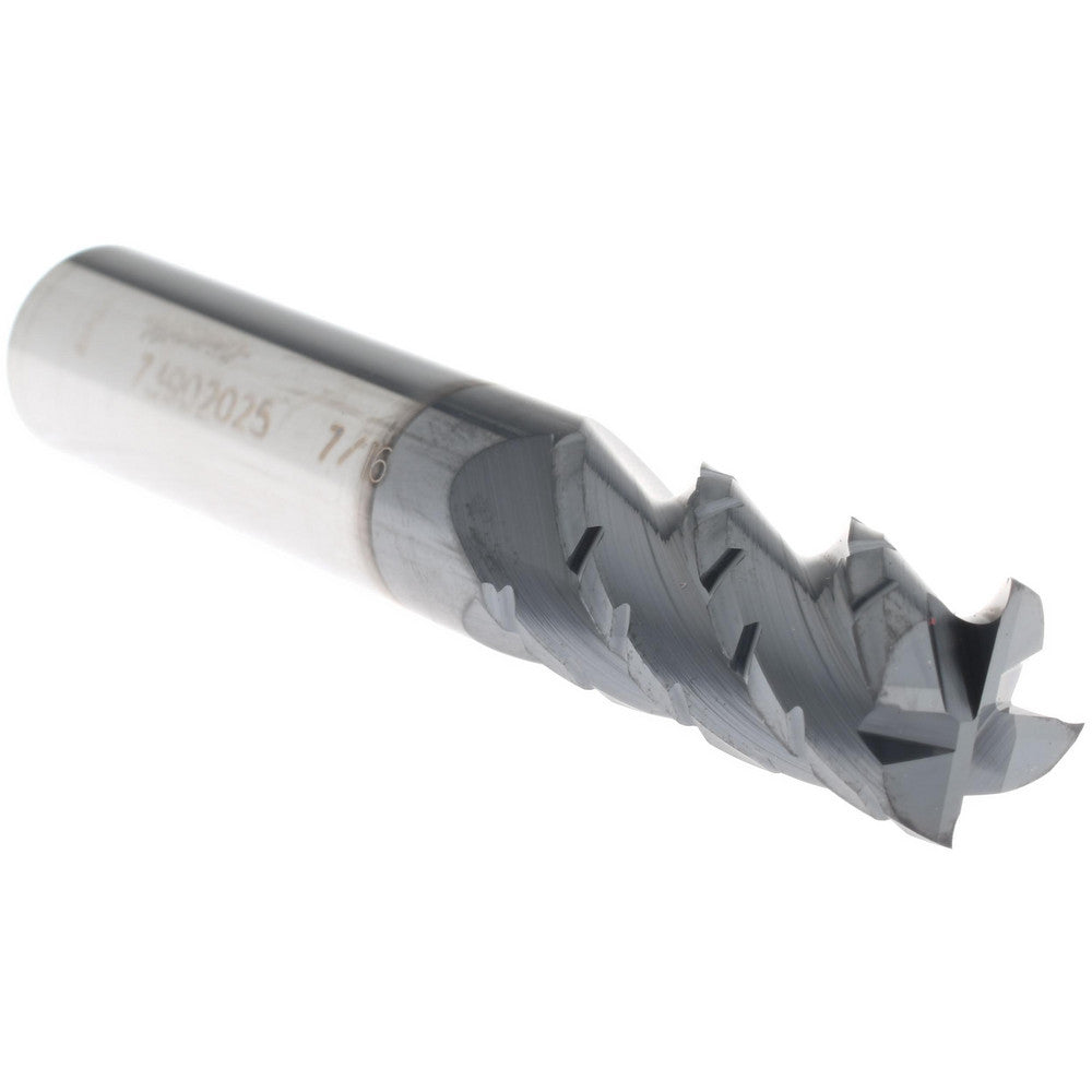 Accupro 73902025 Roughing & Finishing End Mill 7/16" Dia, 4 Flutes, Square End, Chipbreaker, Solid Carbide