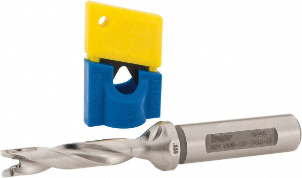 Iscar 3202293 Replaceable-Tip Drill 0.335 to 0.35" Dia, 1.73" Max Depth, 1/2" Flatted Shank