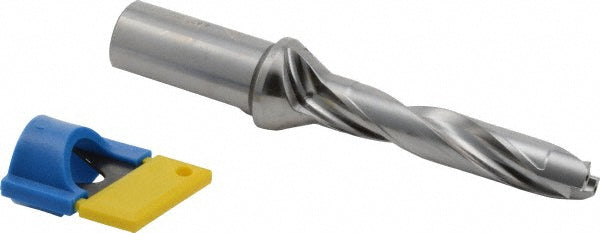 Iscar 3201737 Replaceable-Tip Drill 0.709 to 0.744" Dia, 3.54" Max Depth, 1" Weldon Flat Shank