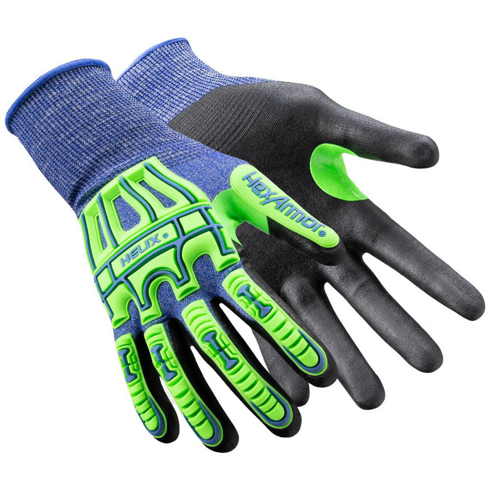 HexArmor 3026IMP-L (9) Cut, Puncture & Abrasion-Resistant Gloves Helix Helix 3026IMP, Size Large, ANSI Cut A7, ANSI Puncture 2, Nitrile, HPPE Blend