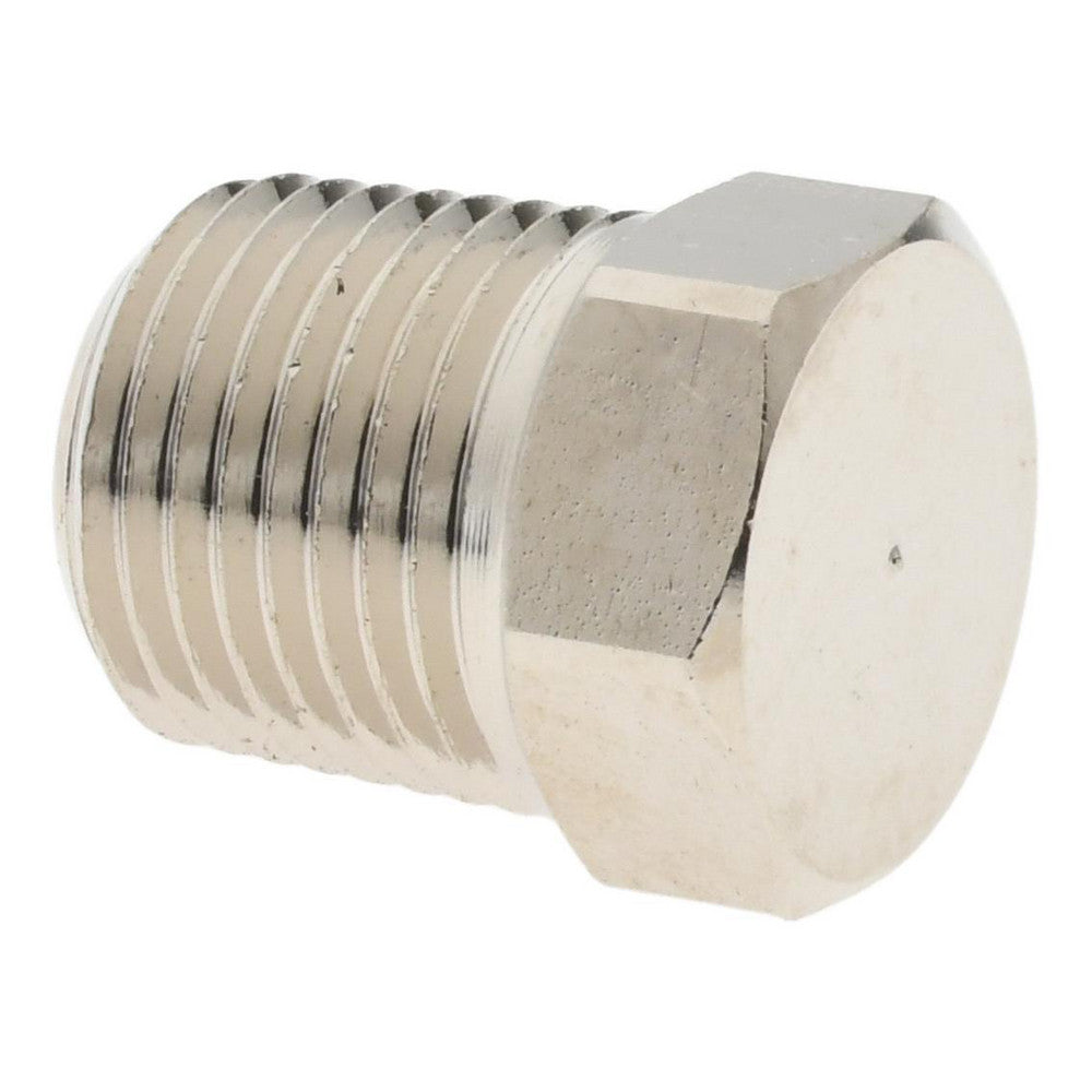 Value Collection PC121NB-2 Brass Pipe Hex Plug 1/8" Fitting, MNPT x FNPT