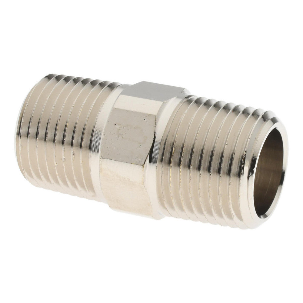 Value Collection PC122NB-6 Brass Pipe Hex Plug 3/8" Fitting, MNPT x FNPT