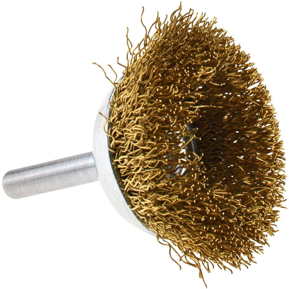 Value Collection 3103806335 Cup Brush 1-3/4" Dia, 0.014" Wire Dia, Brass, Crimped