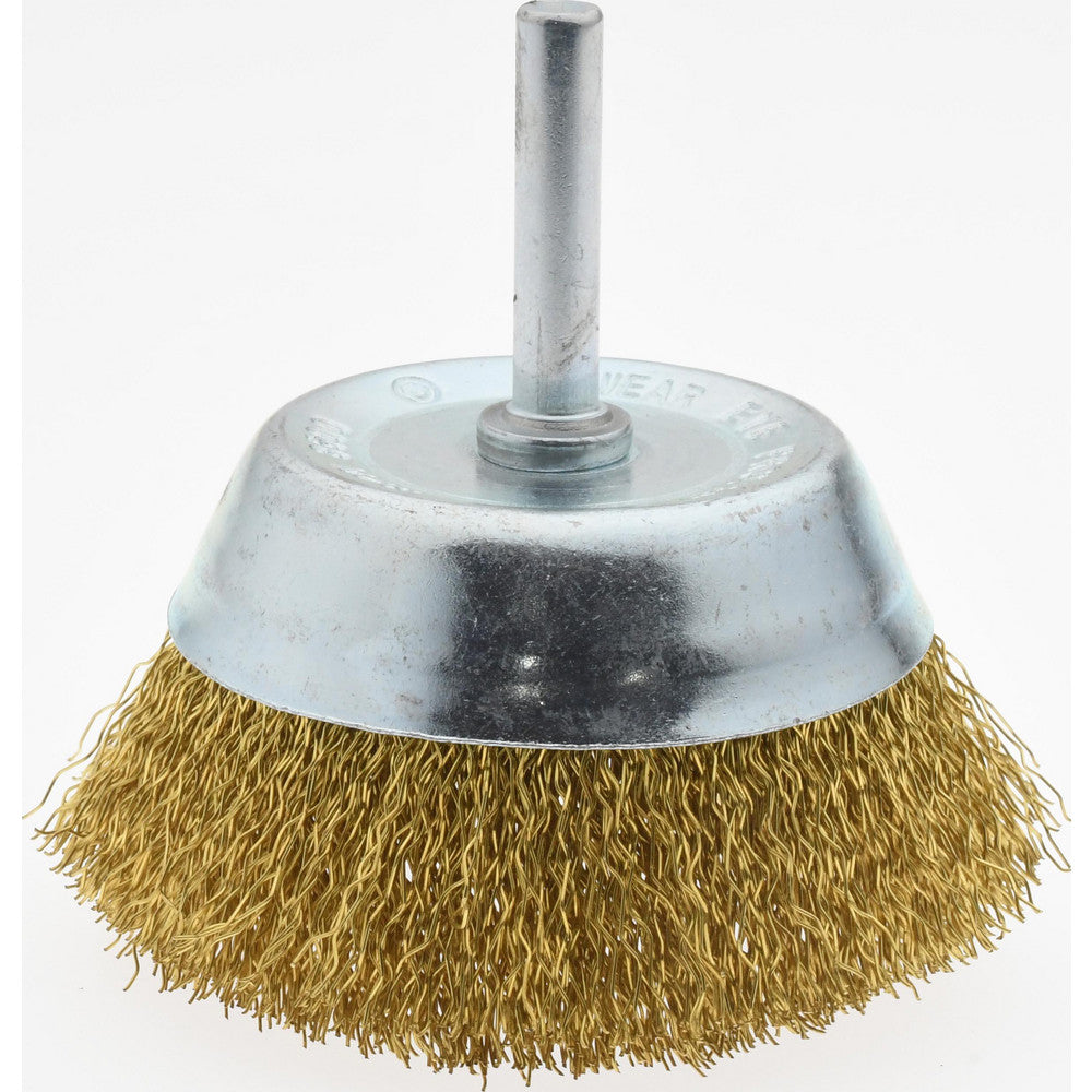 Value Collection 3107006330 Cup Brush 2-3/4" Dia, 0.012" Wire Dia, Brass, Crimped
