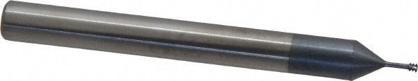 Carmex S0250C1756UN Helical Flute Thread Mill #2 & #3, Internal, 3 Flute, 1/4" Shank Dia, Solid Carbide