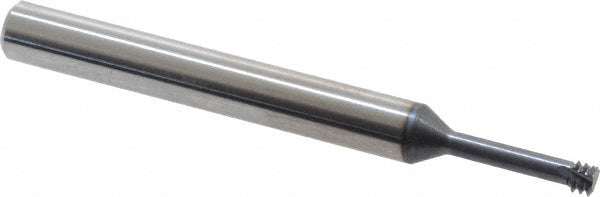 Carmex S0250C5932UN Helical Flute Thread Mill #10-32, Internal, 3 Flute, 1/4" Shank Dia, Solid Carbide