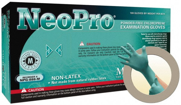 Ansell NPG-888-L Series Microflex Neopro Disposable Gloves Size Large, 5.1 mil, Uncoated-Coated Neoprene, Medical Grade, Unpowdered