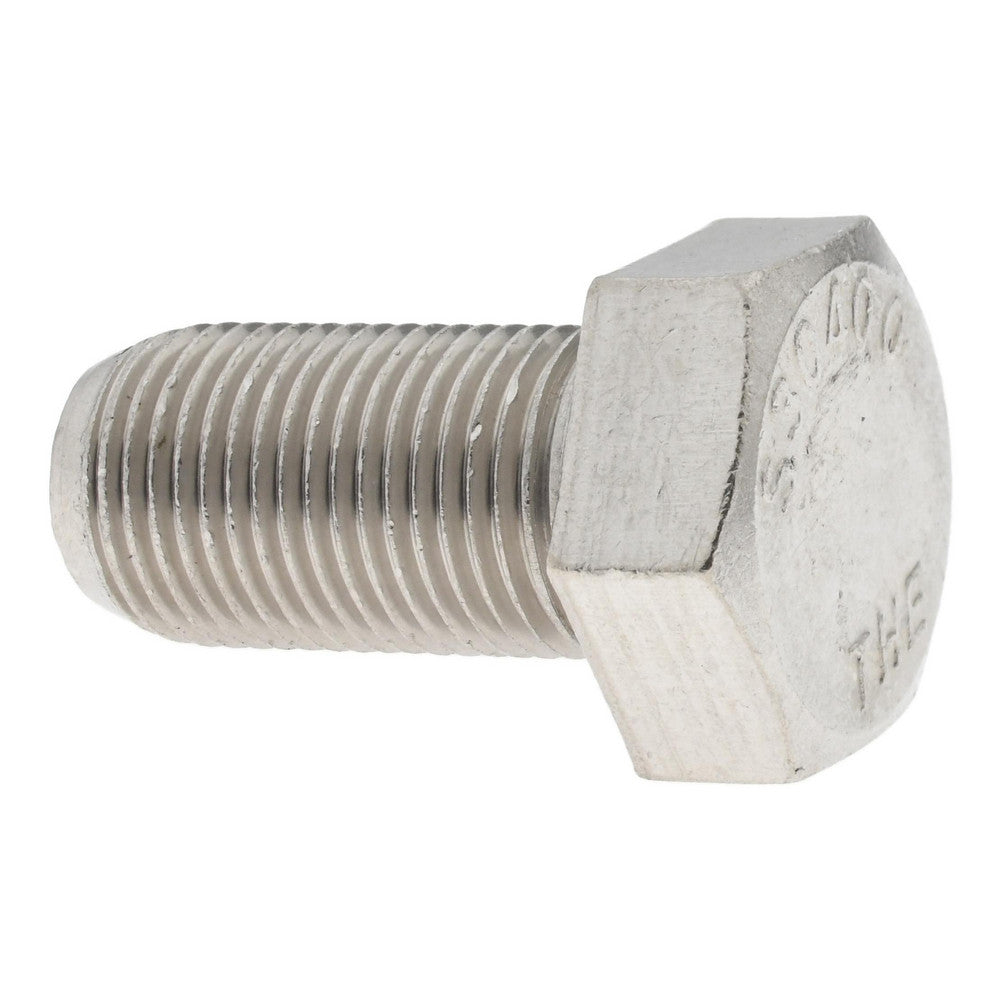 Value Collection R57001188 Hex Head Cap Screw 5/8-18, 1-1/4" Length Under Head, Grade 18-8 Stainless Steel, Bright/Uncoated Finish
