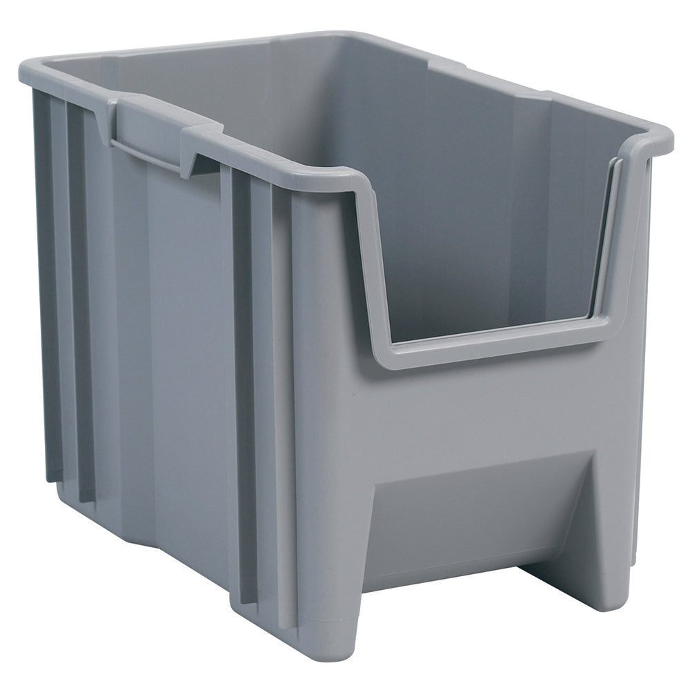 Akro-Mils 13014GREY Plastic Hopper Stacking Bin Gray