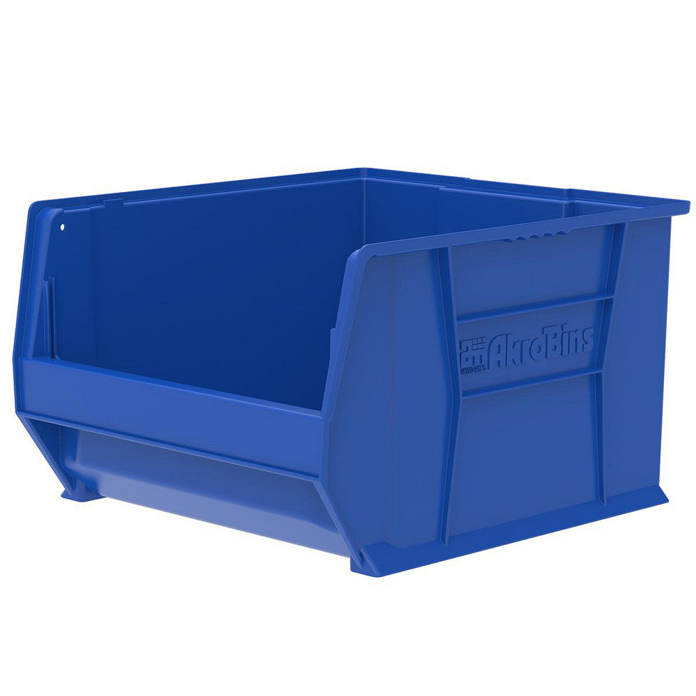 Akro-Mils 30283BLUE Plastic Hopper Stacking Bin Blue