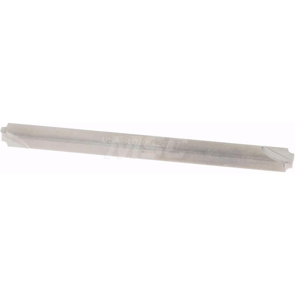Hertel CFR16295L Corner Rounding End Mill 0.02 mm Radius, 1/8" Dia, 2 Flutes, Solid Carbide