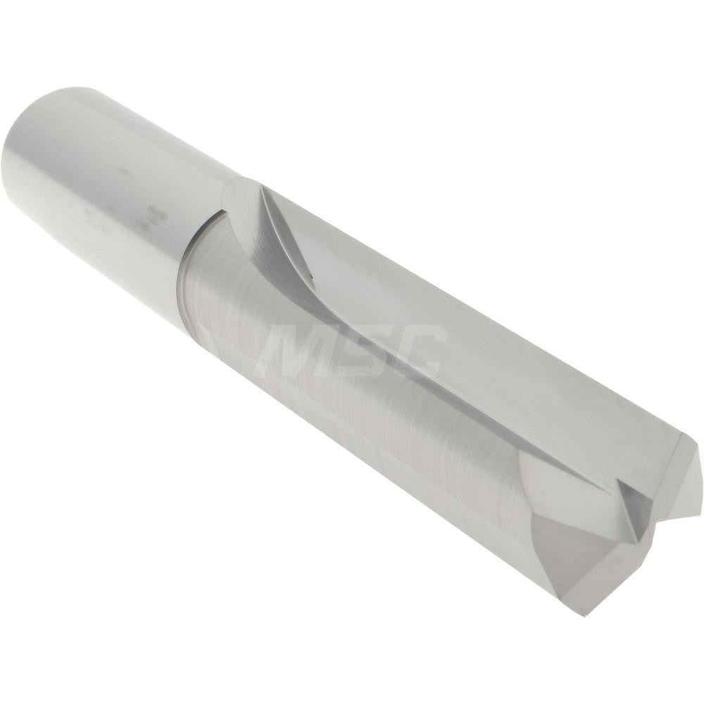 Hertel 74129396 Straight-Flute Drill Bit 1/2" Dia, 140 deg Point, Solid Carbide