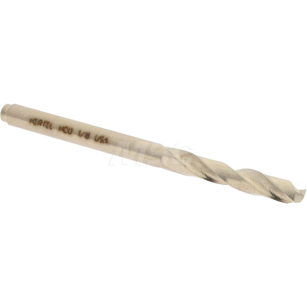 Hertel 74130196 Screw Machine Length Drill Bit 1/8" (0.1250) Dia, 135 deg, Cobalt