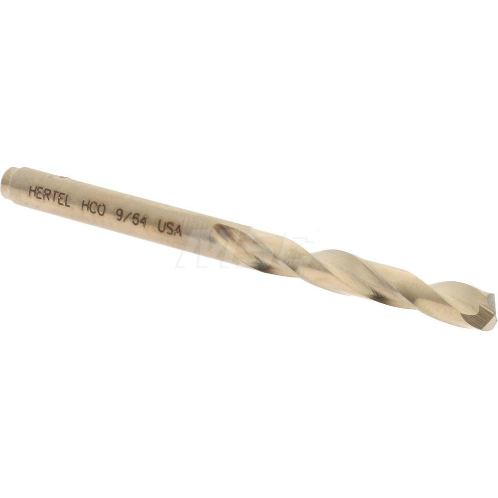 Hertel 74130204 Screw Machine Length Drill Bit 9/64" (0.1406) Dia, 135 deg, Cobalt