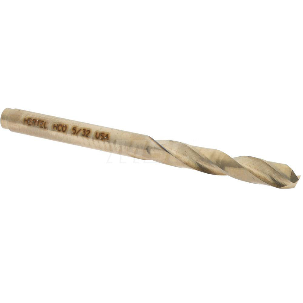 Hertel 74130212 Screw Machine Length Drill Bit 5/32" (0.1562) Dia, 135 deg, Cobalt