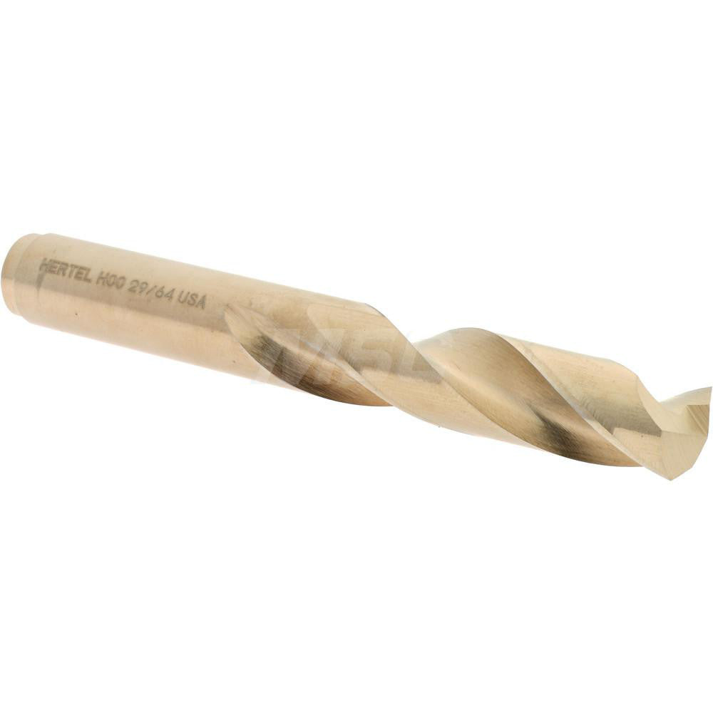Hertel 74130402 Screw Machine Length Drill Bit 29/64" (0.4531) Dia, 135 deg, Cobalt