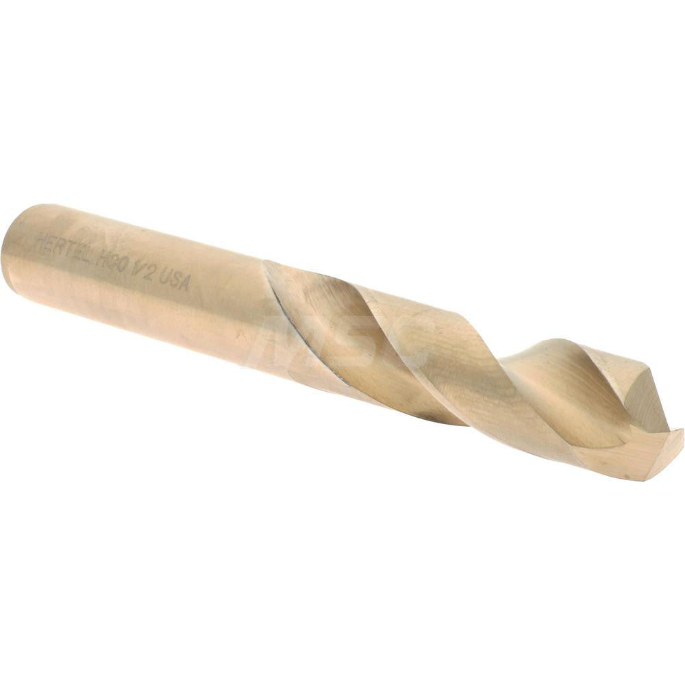 Hertel 74130436 Screw Machine Length Drill Bit 1/2" (0.5000) Dia, 135 deg, Cobalt