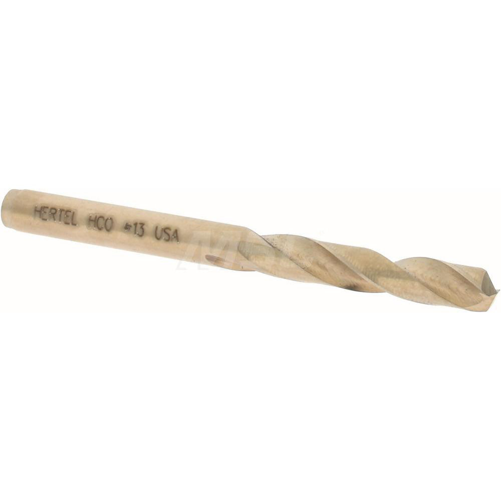 Hertel 74130642 Screw Machine Length Drill Bit #13 (0.1850) Dia, 135 deg, Cobalt