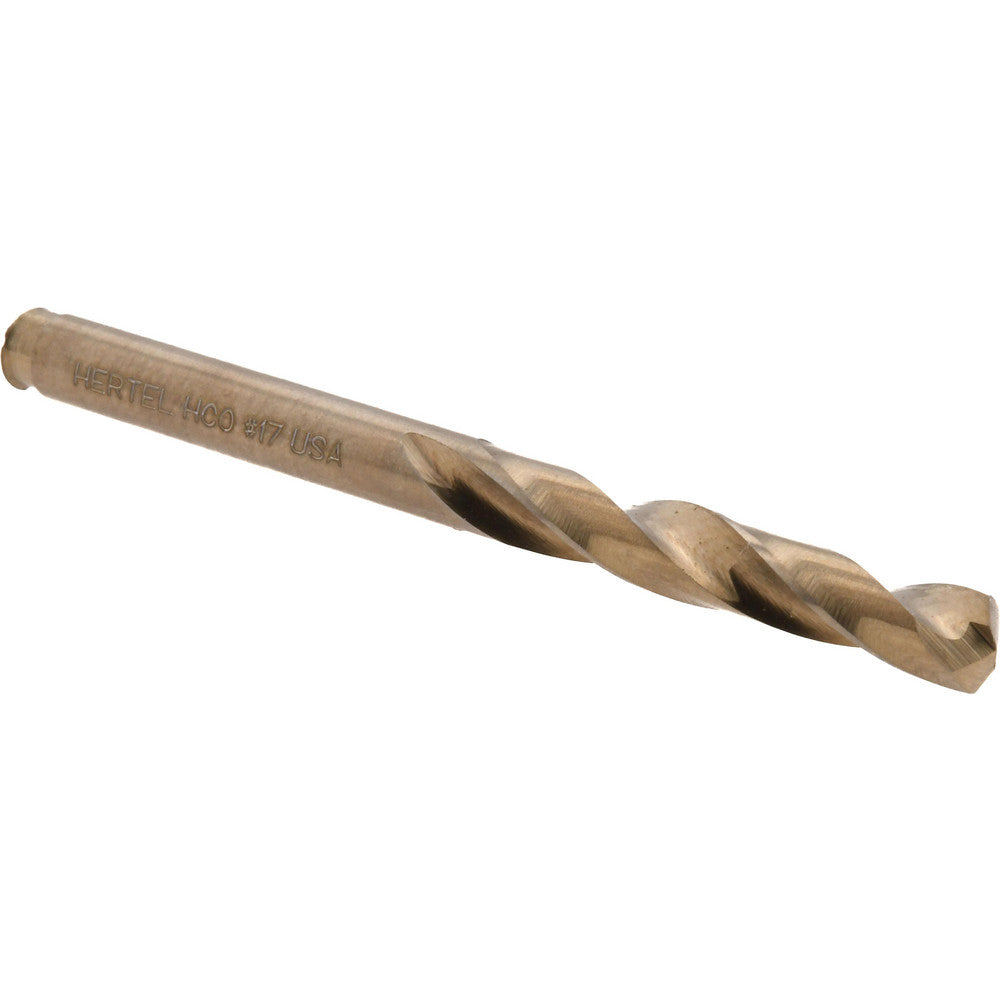 Hertel 74130691 Screw Machine Length Drill Bit #17 (0.1730) Dia, 135 deg, Cobalt