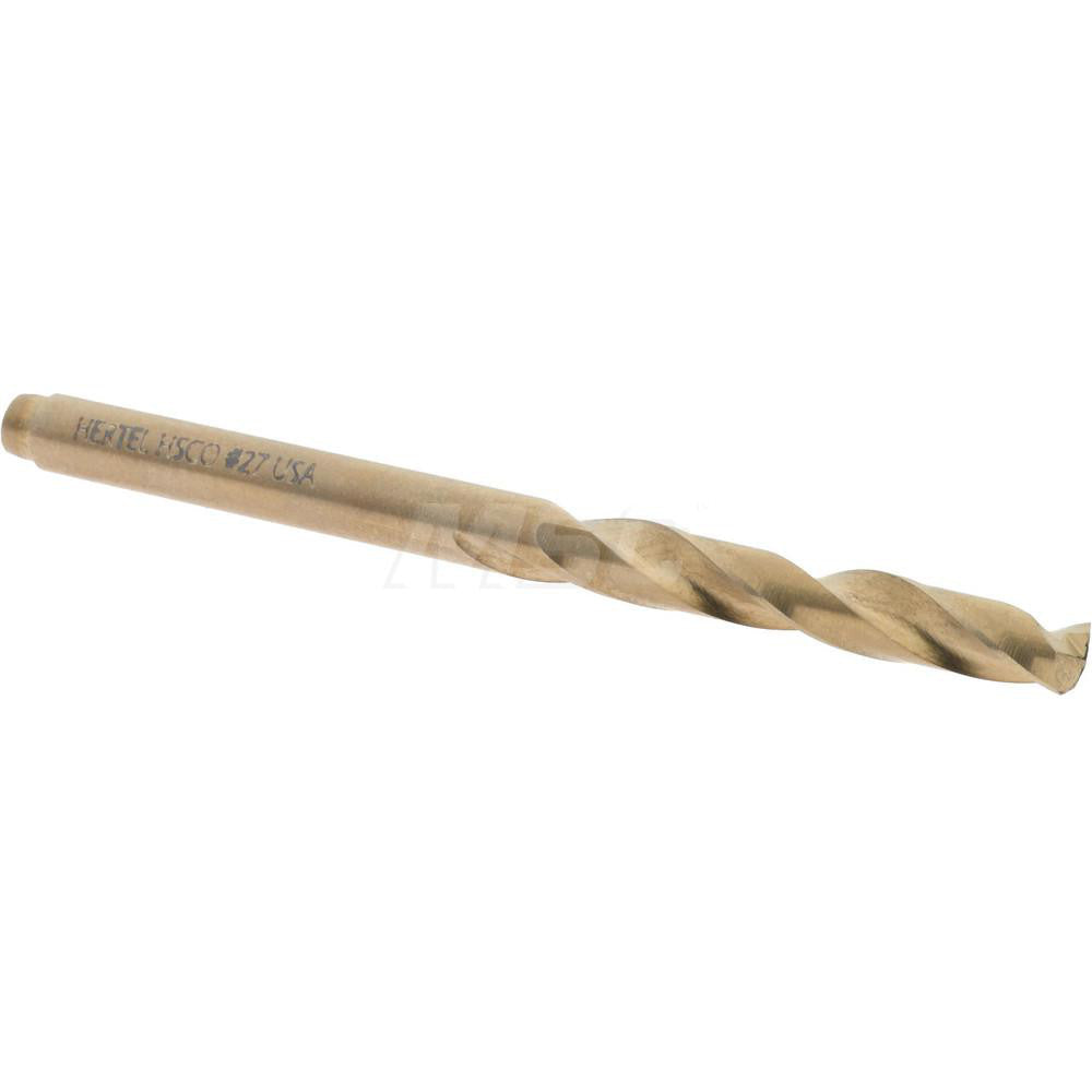 Hertel 74130790 Screw Machine Length Drill Bit #27 (0.1440) Dia, 135 deg, Cobalt