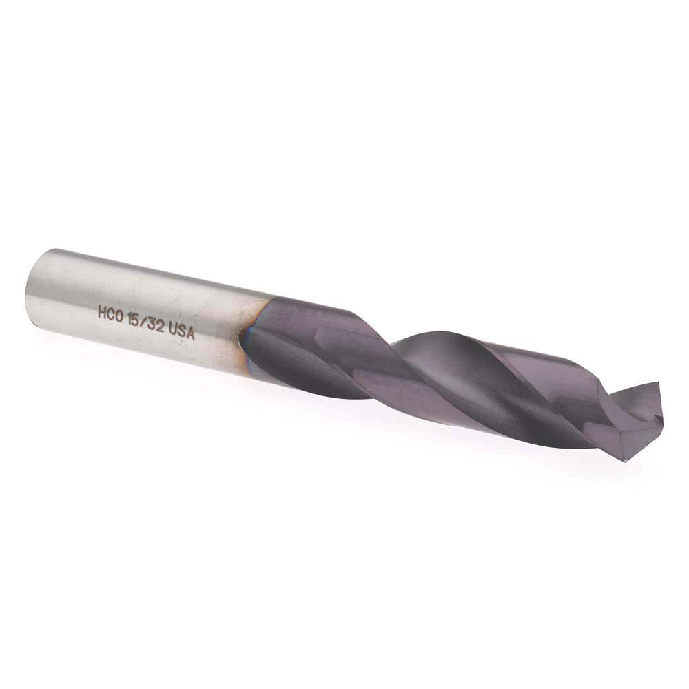 Hertel 74131632 Screw Machine Length Drill Bit 15/32" (0.4688) Dia, 135 deg, Cobalt