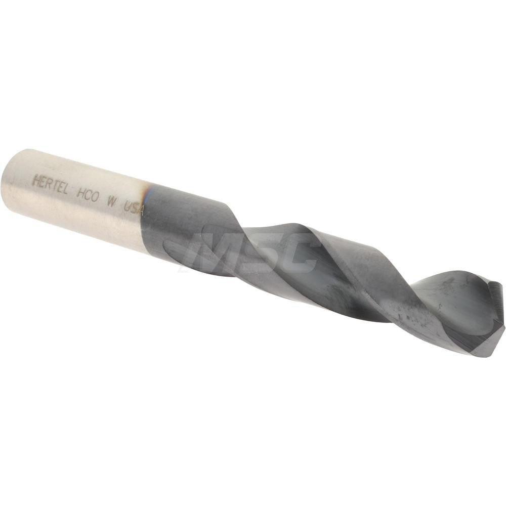 Hertel 74131962 Screw Machine Length Drill Bit Letter W, (0.3860) Dia, 135 deg, Cobalt