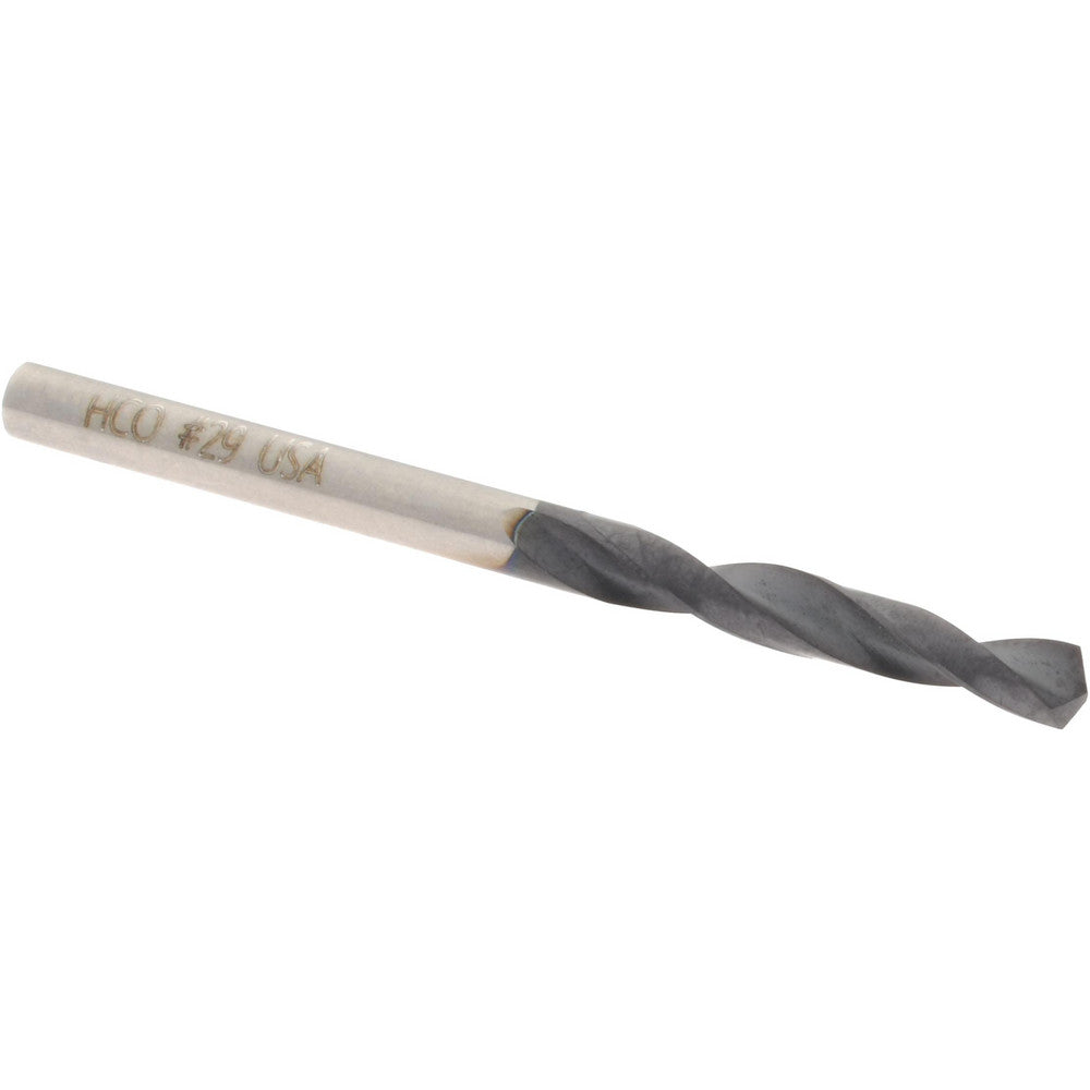 Hertel 74132267 Screw Machine Length Drill Bit #29 (0.1360) Dia, 135 deg, Cobalt