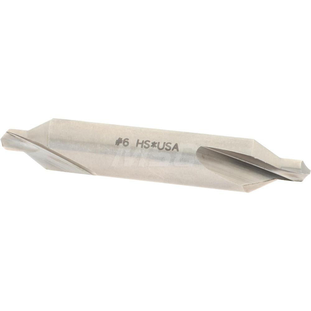 Hertel 585U 6 Combo Drill & Countersink #6, 1/2" Body Dia, High Speed Steel