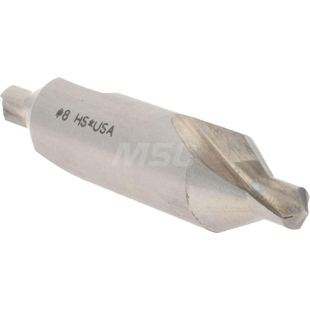 Hertel 585U 8 Combo Drill & Countersink #8, 3/4" Body Dia, High Speed Steel