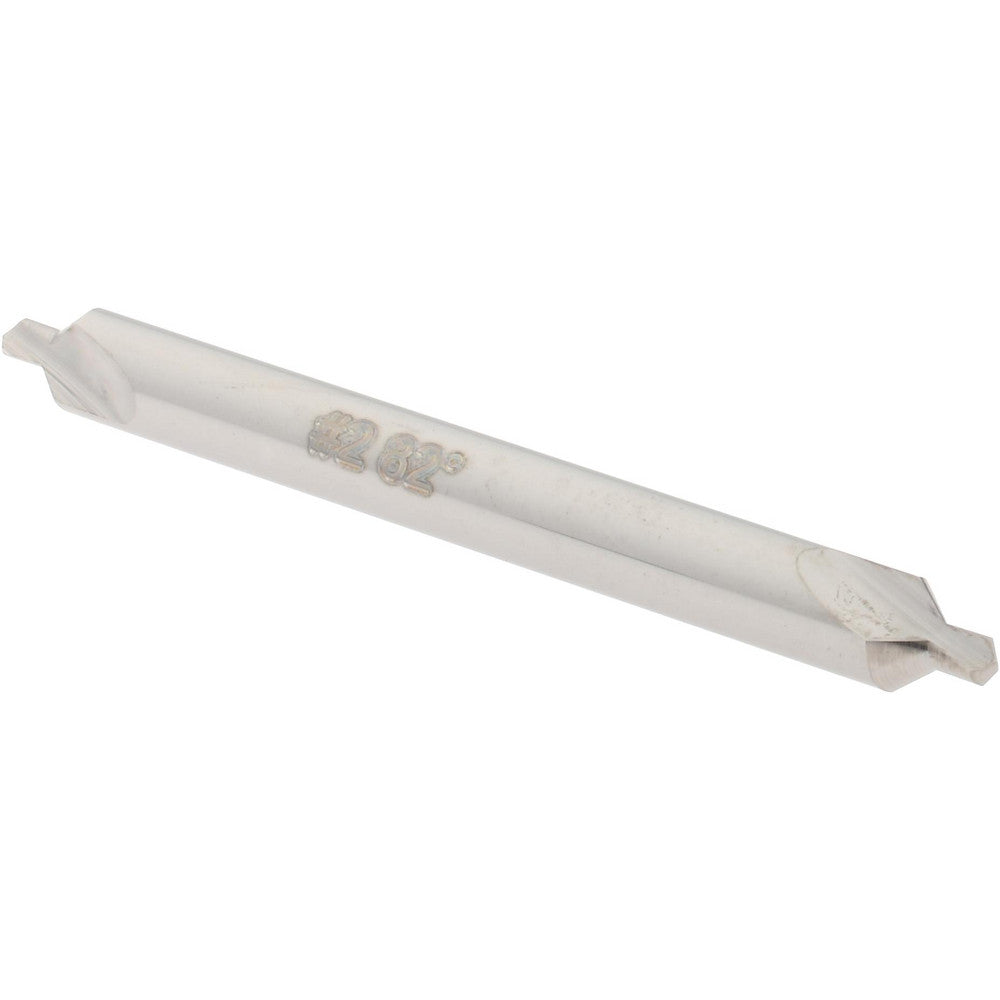 Hertel 300-002004 Combo Drill & Countersink #2, 3/16" Body Dia, Solid Carbide