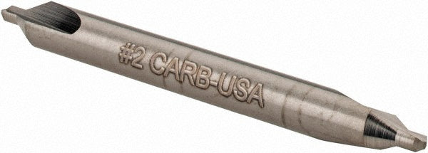 Hertel 300-001004 Combo Drill & Countersink #2, 3/16" Body Dia, Solid Carbide