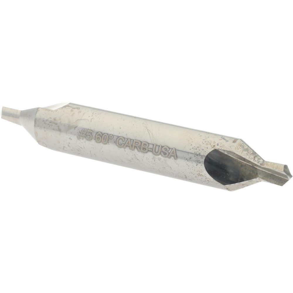 Hertel 300-001007 Combo Drill & Countersink #5, 7/16" Body Dia, Solid Carbide