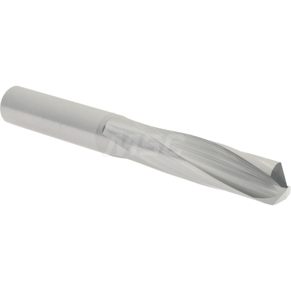 Hertel 74149006 Screw Machine Length Drill Bit 3/8" Dia, 135 deg Point, Solid Carbide