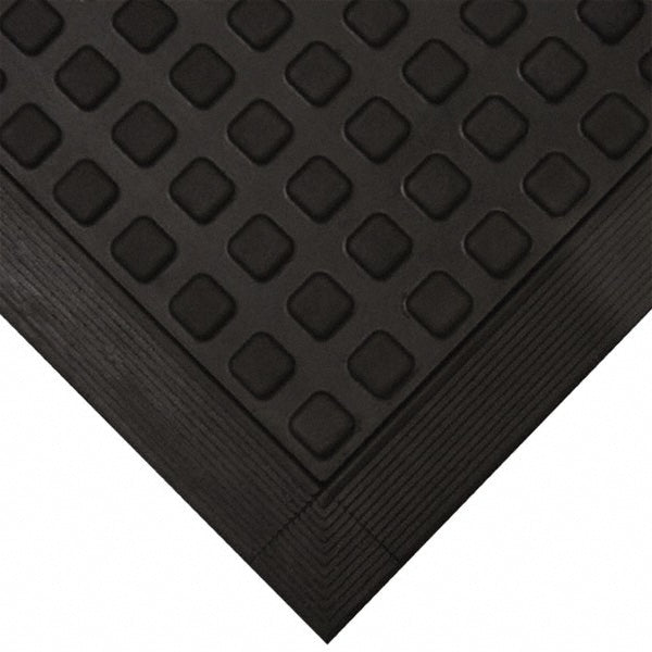 Wearwell 502.58x2x3BK Anti-Fatigue Modular Tiles Mat Dry Environment, 36" Long, 24" Wide, 5/8" Thick, Black
