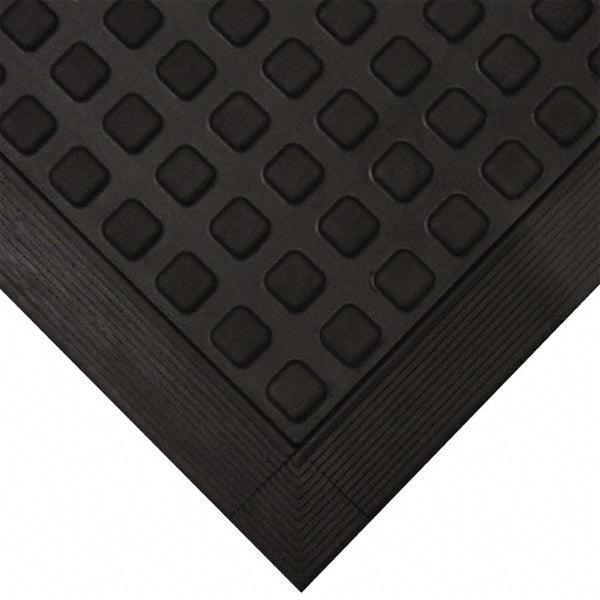 Wearwell 502.58X3X5BK Anti-Fatigue Modular Tiles Mat Dry Environment, 60" Long, 36" Wide, 5/8" Thick, Black