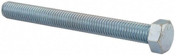 Value Collection R52001268 Hex Head Cap Screw 5/8-11, 6" Length Under Head, Grade 2 Steel, Zinc Finish