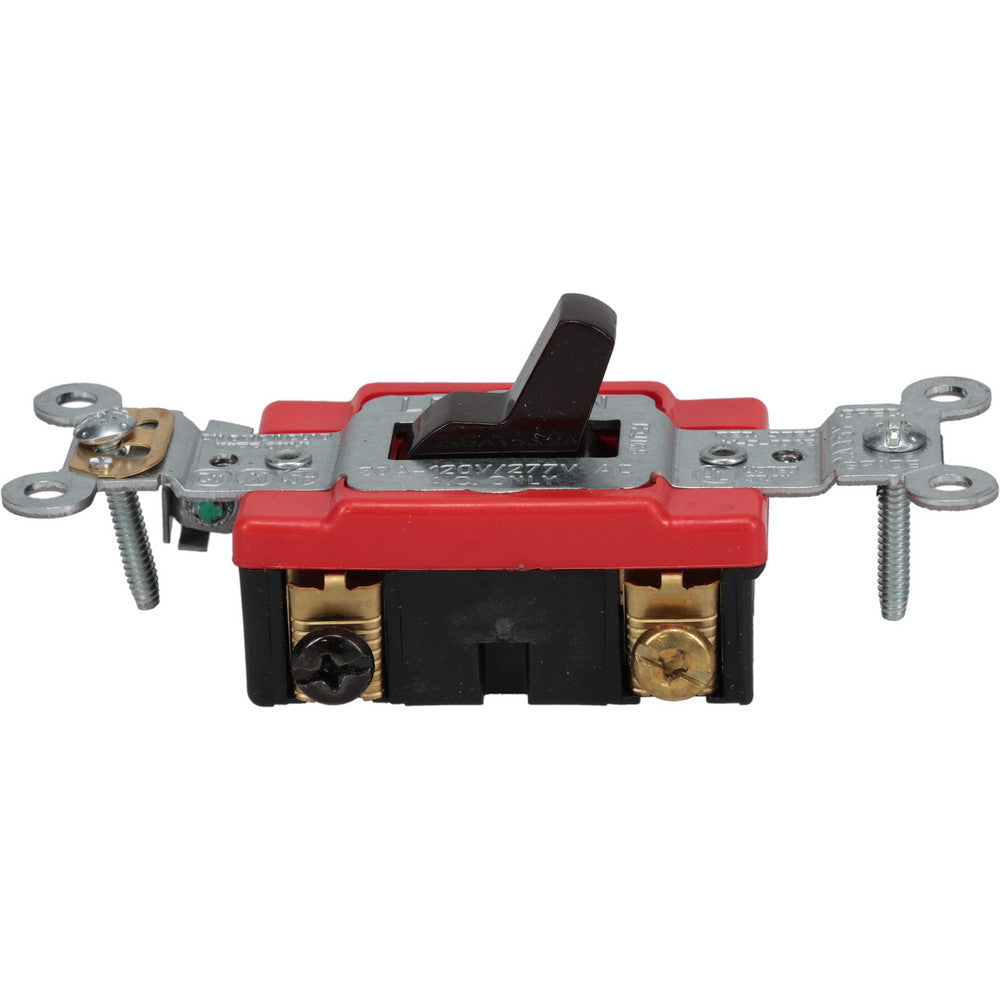 Leviton 1223-2 3 Pole, 120 to 277 VAC, 20 Amp, Industrial Grade Toggle Three Way Switch