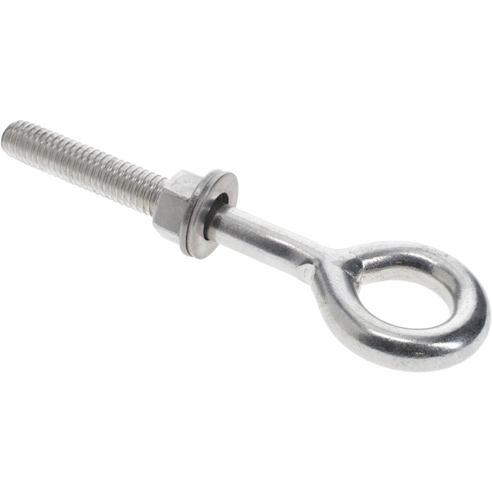 Value Collection SSE4-1/2 3/8-16, Electropolished Finish, Stainless Steel Wire Turned Closed Eye Bolt