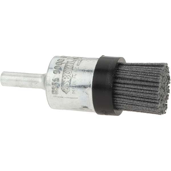Osborn 0003030000 End Brushes 3/4" Dia, 0.04" Wire Dia, Nylon, Flat Faced Wire