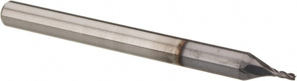 Hertel 74453259 Square End Mill 1/32" Dia, 3/32" LOC, 4 Flute, Solid Carbide