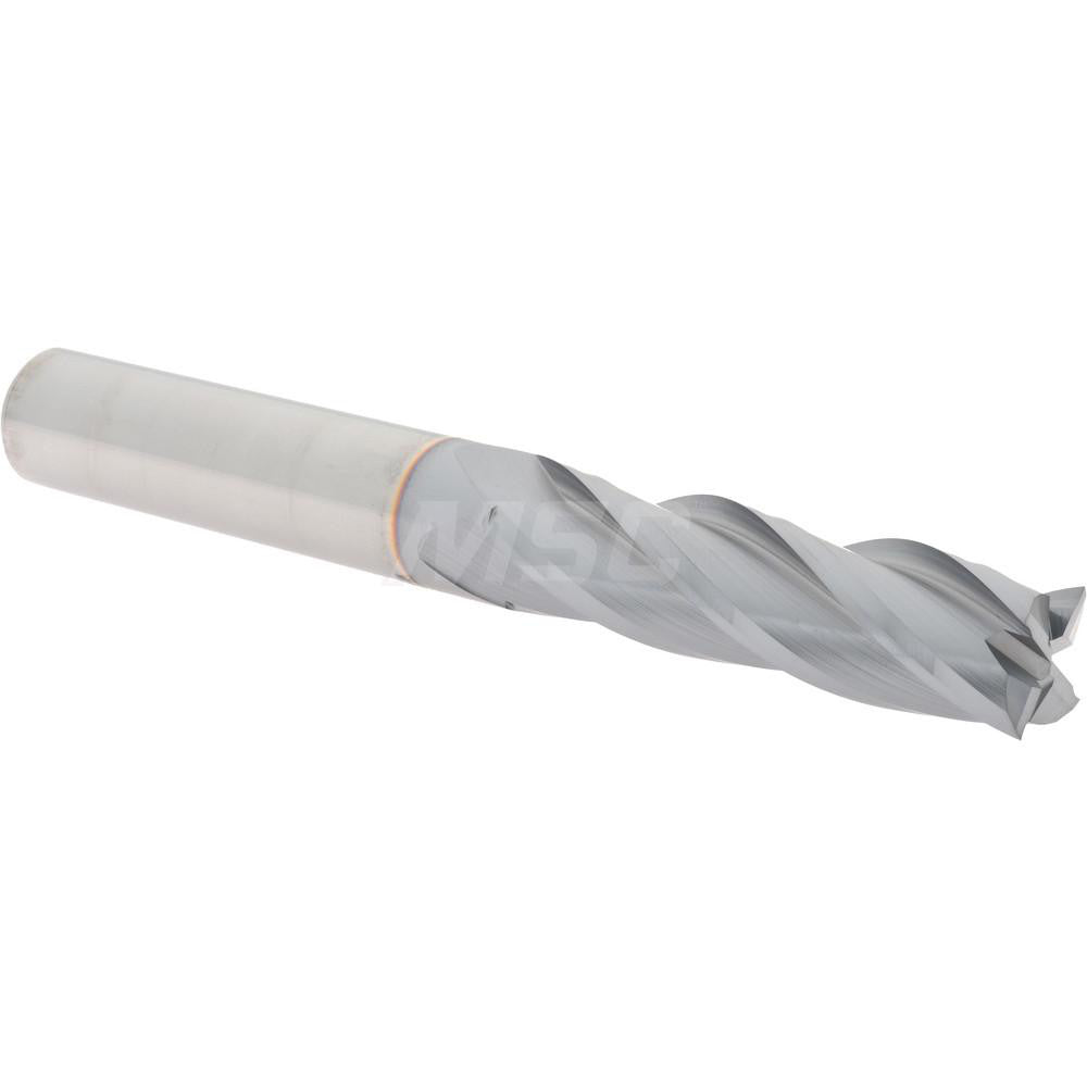 Hertel 74453515 Square End Mill 5/8" Dia, 2-1/4" LOC, 4 Flute, Solid Carbide