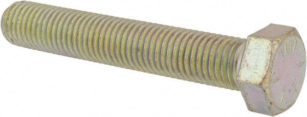 HHCS Made In USA MSC74455403-1 Hex Head Cap Screw 3/4-10 x 4-1/2", Grade 8 Steel, Zinc Yellow Dichromate Finish